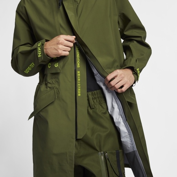 Nike NikeLab ACG GORE-TEX Acronym Coat Parka Olive - Picture 7 of 8